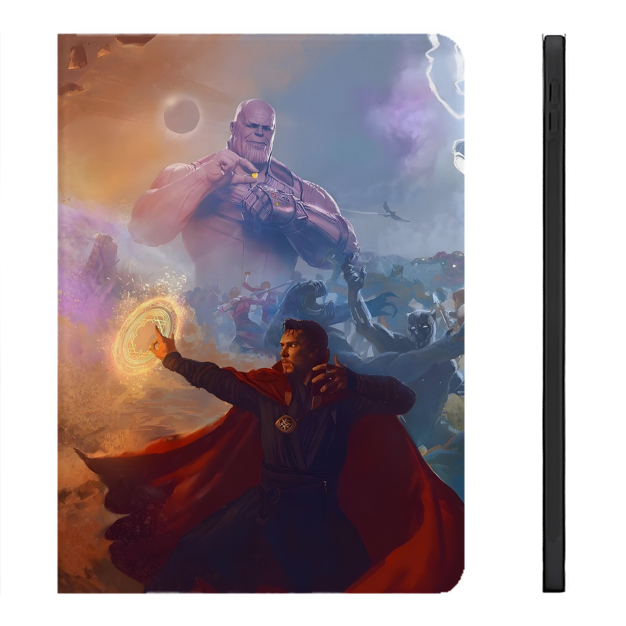 （画像用） アベンジャーズ The Avengers IPadケース ペンホルダー付き ブックスタイルデザイン